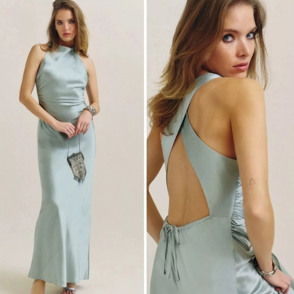 Reformation Light Blue Maxi Dress